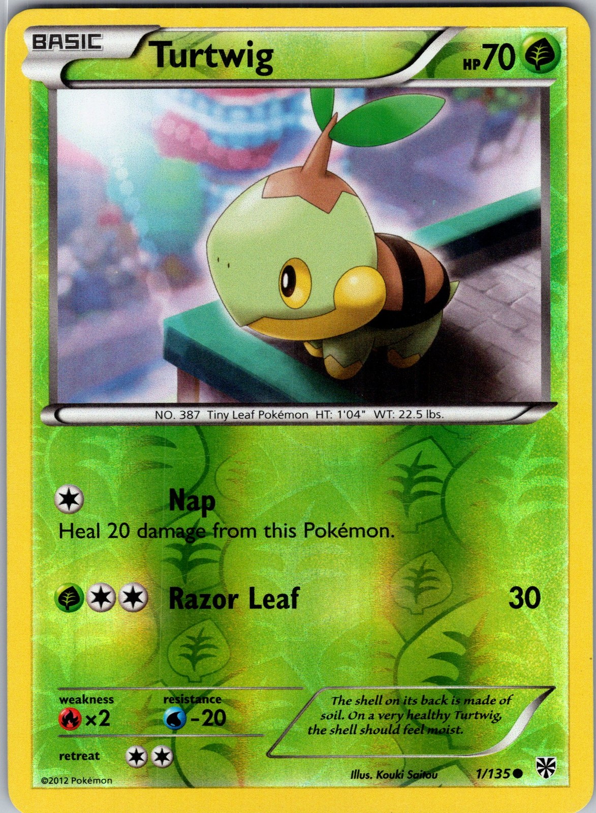 Turtwig 1/135 Plasma Storm Pokemon TCG LP-NM