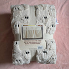 Viral Ghost Embroidered Faux Fur Throw Blanket 60x70 — photo 1