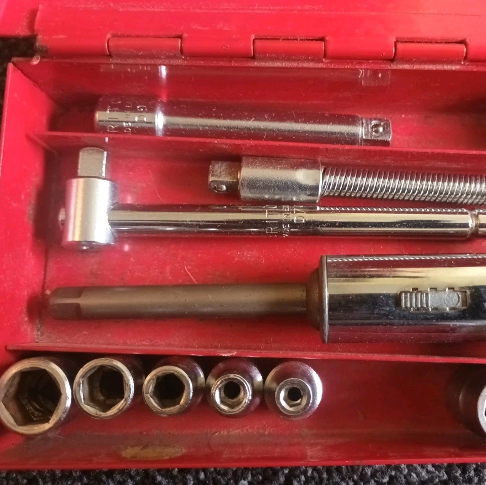 BRITOOL 25 PIECE SOCKET SET 1/4" DRIVE. NEW METRIC AF & BA ENGLAND - Image 2 of 4