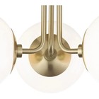 Mitzi H105603-AGB Stella - 3 Light Semi Flush 10.5 inches Tall and 18.25 inch...