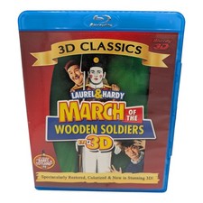 Laurel & Hardy - March of the Wooden Soldiers in 3D Blu-ray RARE OOP Region A