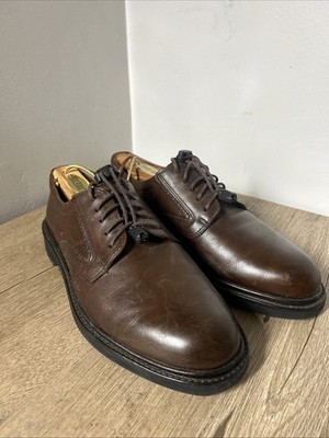 Ecco Kenton Men's Size 8 Plain Toe Tie Oxford Shoes in Dark Clay Brown