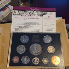 1998 UK Proof Annual Coin Set - Royal Mint - 10 Coins
