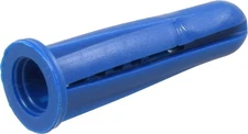 The Hillman Group 370342 Blue Conical Plastic Anchor 10-12 X 1-Inch 100-Pack