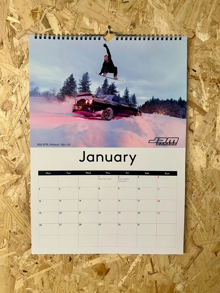 JDM Garage UK 2026 A3 Wall Calendar - Image 2 of 4