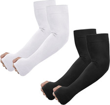2 Pares De Mangas De Brazo Para Hombres Y Mujeres Proteccion Solar UV Brazos