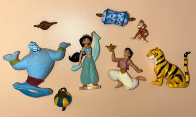 Disney Micro World Flock Aladdin Komplettsatz Figur Spielzeug Konvolut Zubehör Abu
