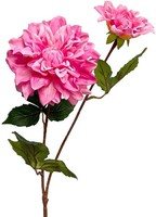 Clayre & Eef 5PL0387F Dekoration Zweig Mit Blumen Rosa GrüN 60 Cm