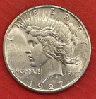 1927 P Peace Silver Dollar, Uncirculated.
