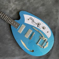 Semi Hollow Electric Guitar FR Bridge 22 Stainles Steel Rounded Fret Edge
