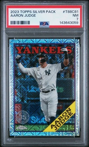 Aaron JUDGE 2024 Topps Silver Pack PSA 7 Fresh 2/26