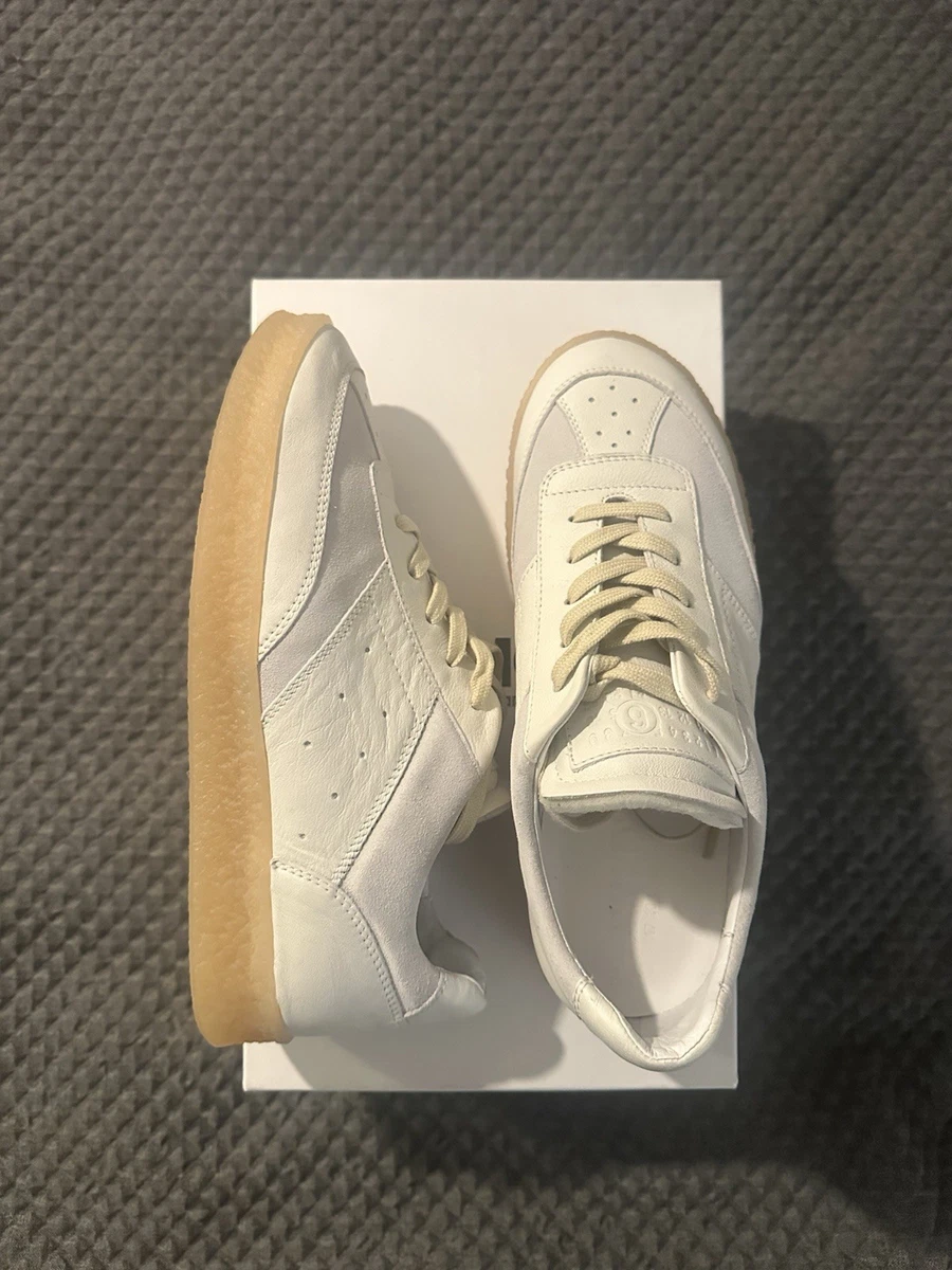 Derbies/Brogues Maison Margiela En Cuir Crème - Taille 37 - Occasion - Coupe Découpée (Cut Out)