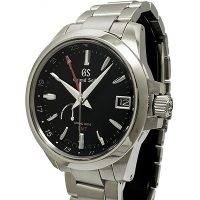 Grand Seiko Spring Drive SBGE213 9R66-0AE0 Automatik schwarzes Zifferblatt...