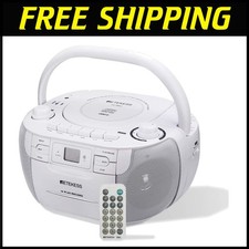 Portable Boombox CD Player with Tape Recording and USB - Perfect for Home Use