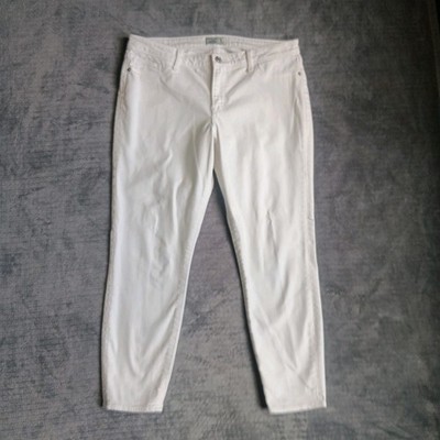 White Abercrombie & Fitch Harper Low Rise Super Skinny Jeans, 29 / 8s Womens 