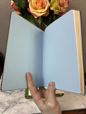 Gucci Blue Floral Tian Leather Multicolor Notebook - NWT w/ Dust