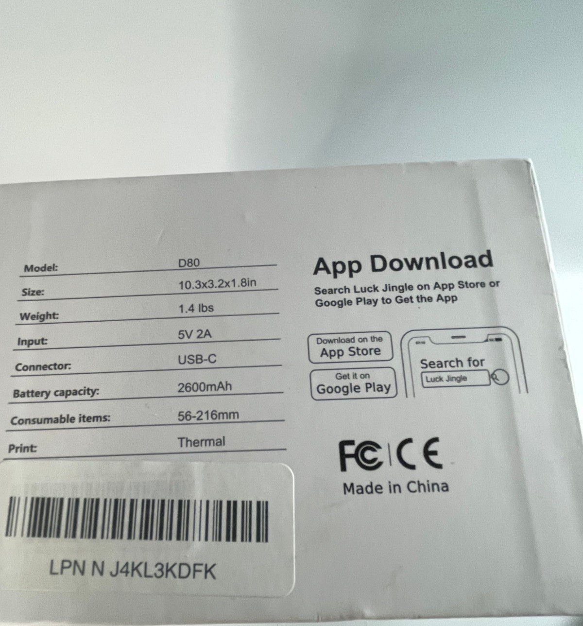 Portable Wireless Inkless Thermal Printer A4 w/Free Shockproof Case