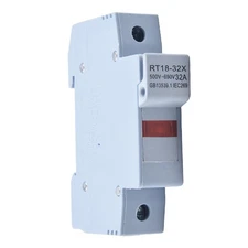 Easy to Install DIN Rail Mount Fuse Holder Base for Equipment and Instruments