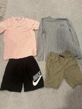 Youth Boy Teen 4 Piece Clothing Lot Size Youth L Shorts, Mens Small Tops Nike