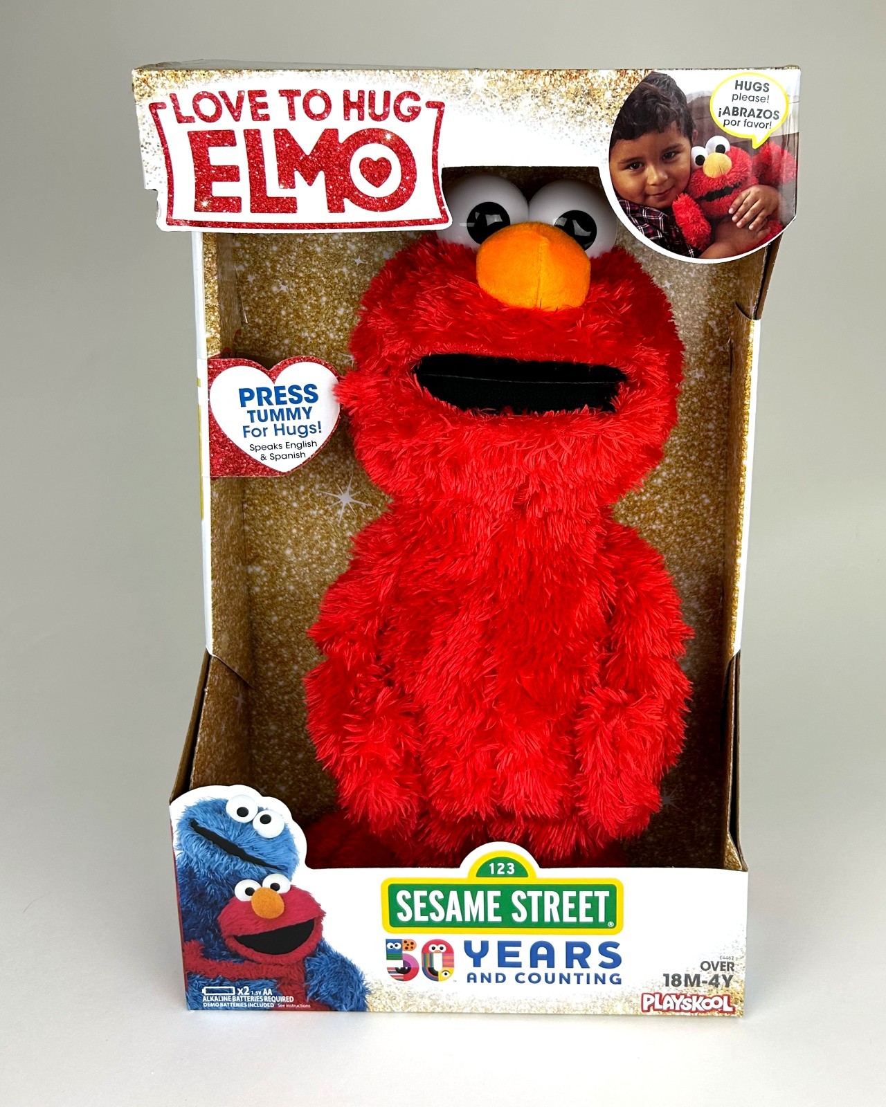 NEW Playskool Sesame Street Love To Hug Elmo Talking 14-inch Plush Toy Toddlers 