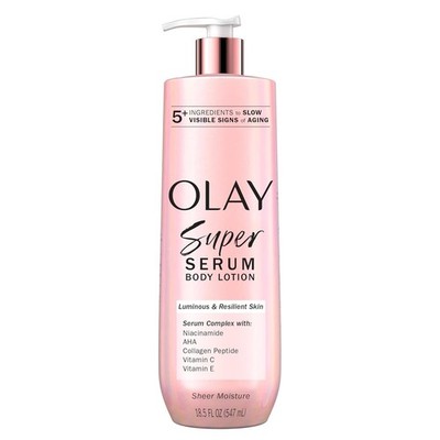 Olay Super Serum Hand & Body Lotion for Dry Skin, 24hr Long Lasting Hydration,