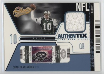 2004 Fleer Authentix Jersey Balcony Blue /150 Chad Pennington #JA-CP2 j4h