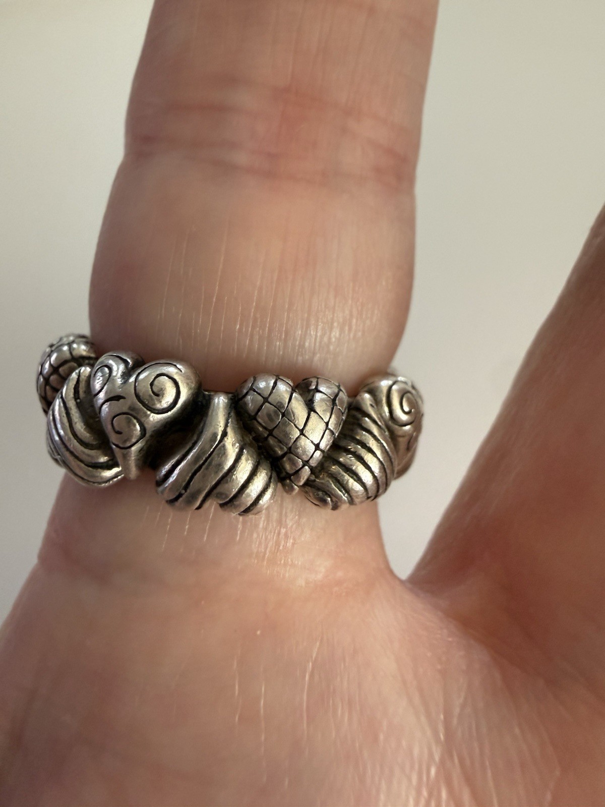 Brighton Double Interlocking Heart Ring Sterling … - image 2