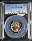 1928 Buffalo Nickel PCGS MS64