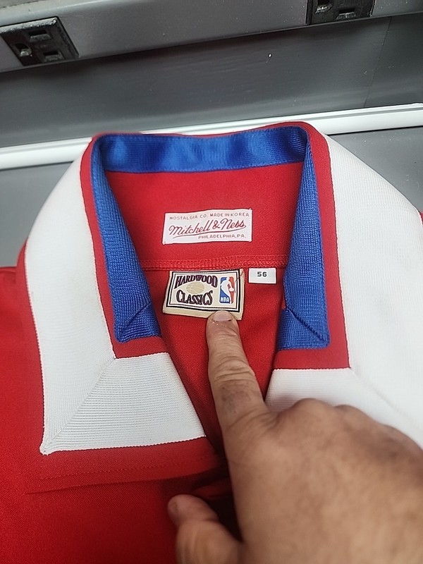 (USED) Philadelphia 76ers warmup jacket Size 56  Rare Mitchell & Ness 