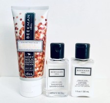 Beekman 1802 Honey  Orange Blossom Goat Milk Hand Cream Mini Shampoo  Lotion