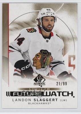 2024 SP Authentic Future Watch Limited Gold 21/99 Landon Slaggert Rookie RC 1e1b