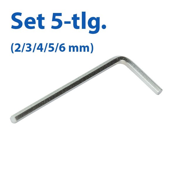WinkelschlüSsel Innensechskant Innen-6-Kant SchraubenschlüSsel Set 5-Tlg.-image