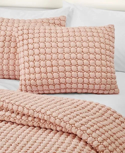 J Queen Bold Cloud Puff 3 piezas Juego de edredones, King/California King Foto 2 de 3