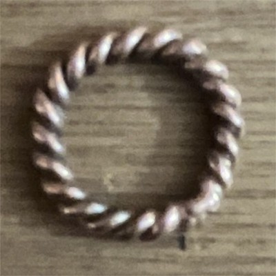 Twisted Rope Style Band Ring pure Copper tensor cubit