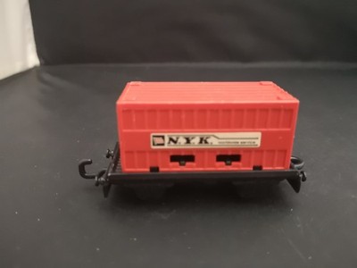T347-MATCHBOX SUPERFAST MB25 FLACHWAGEN MIT ROTEM N.Y.K. BEHÄLTER