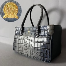 Kuromi A.D.M.J. crocodile embossed micro mini tote bag Sanrio Rare Japan