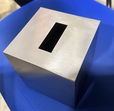 Elegant Stainless Steel Calvin Klein Tissue Box Cover