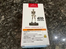 2025 HALLMARK -GROGU OPERATING IG-12 - STAR WARS MAGIC SOUND KEEPSAKE ORNAMENTS