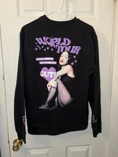 Olivia Rodrigo GUTS World Tour Crewneck Sweatshirt Black Size Medium