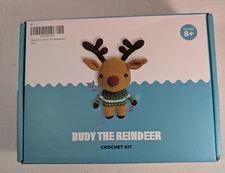 Rudy The Reindeer Crochet Craft Kit.New Sealed Box 8  Yrs & Up