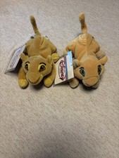 Disney The Lion King Simba  Nala 8" Mini Bean Bag Plush Lot