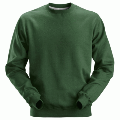 plain green sweatshirt