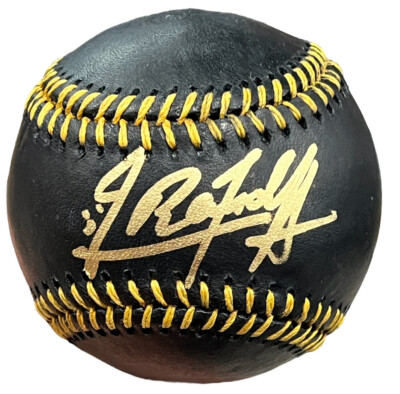Randy Arozarena Tampa Bay Rays Signed Baseball Black Rawlings MLB ...