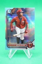 2022 Bowman Draft Base Chrome Sky Blue #BDC-19 Bryan Acuña Minnesota Twins LPN
