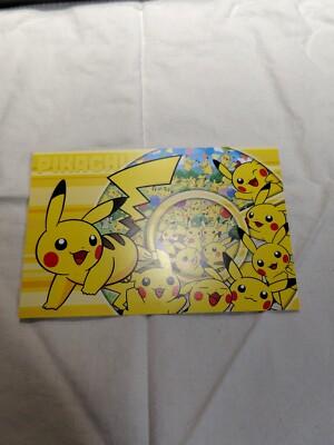 Pikachu Pokemon Center Online Promo Post Card ART Nintendo Japanese 13087