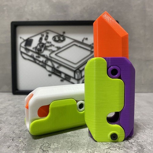 Stress Relief Toys 3D Gravity Knife Carrot Knife Decompression Small Toy BY - Picture 8 of 19