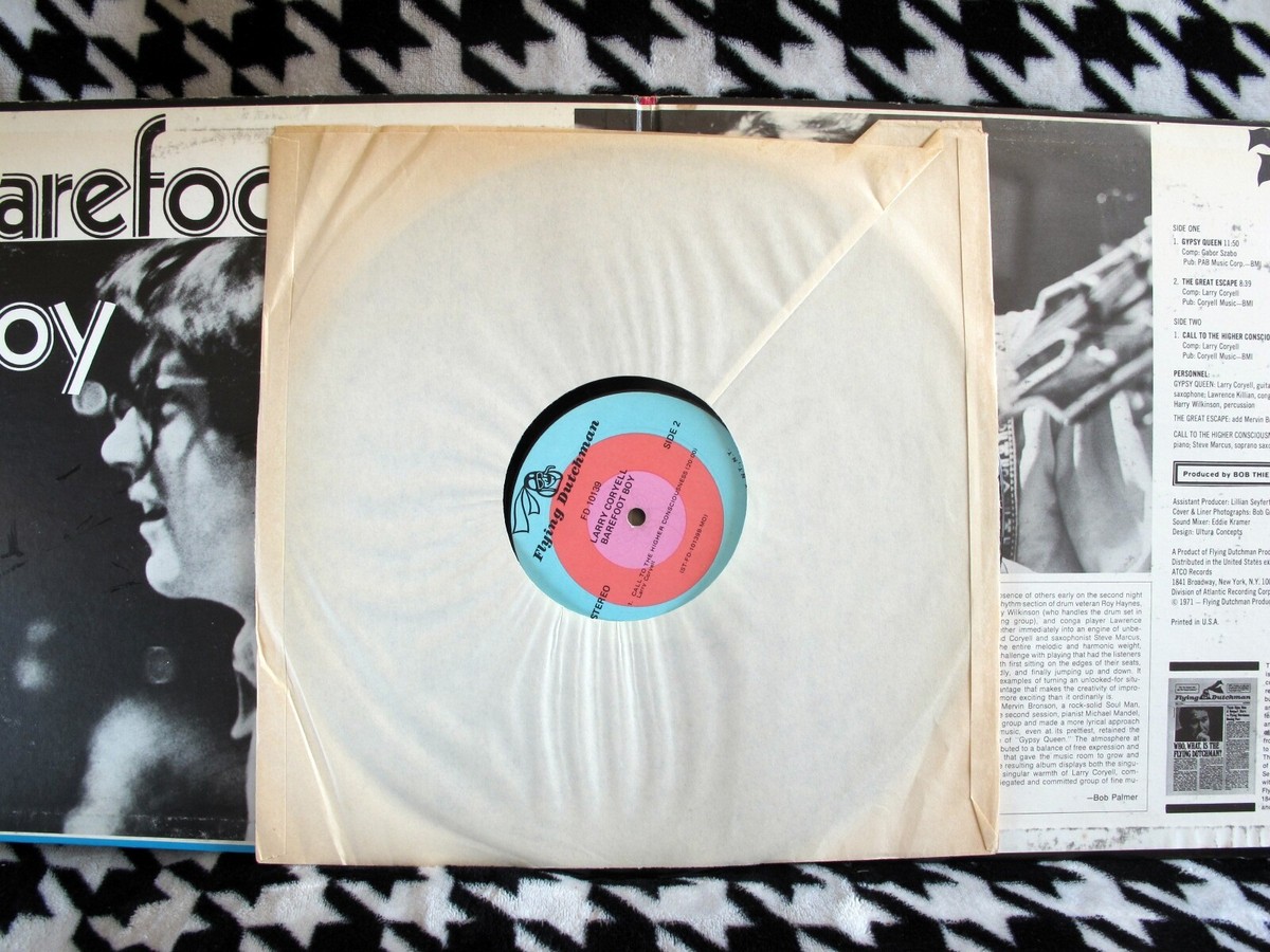 Larry Coryell : Barefoot Boy 1971 Jazz Rock LP Vinyl Record FD