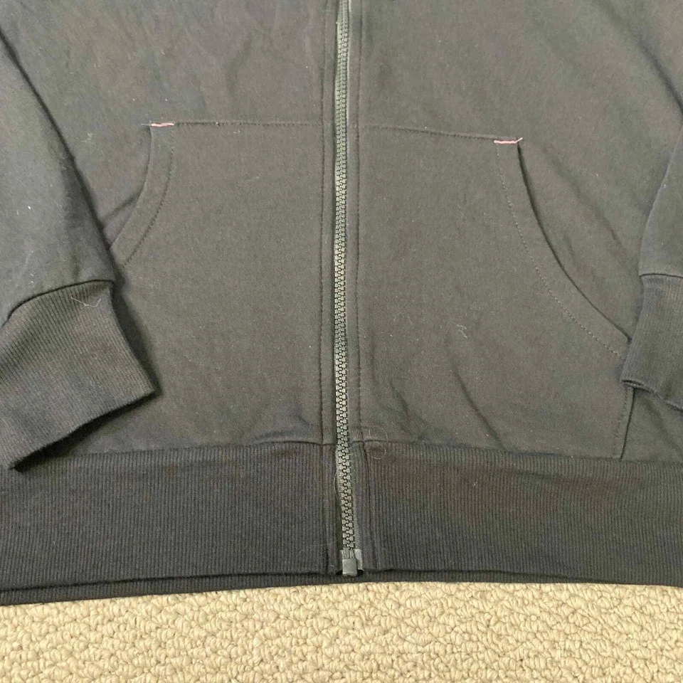 Sudadera con capucha para mujer Z By Zella talla grande negra polar cremallera completa atletismo Foto 3 de 4