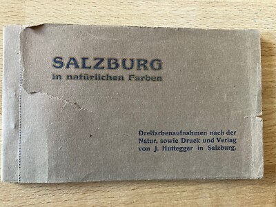 Alte Postkarten Album 12 Ansichten  Salzburg in natürlichen Farben  J. Huttegger