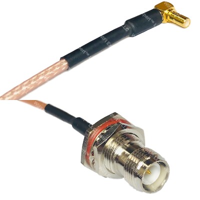 RG316 SSMB Male Angle to RP-TNC FEMALE BULKHEAD RF Cable Rapid-SHIP LOT